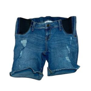 Isabel Maternity Jean shorts, midi, 8